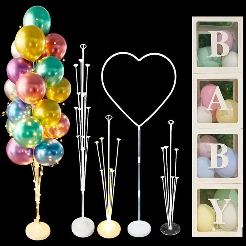 Balloons Stand 1/2 Set Balloon Column Confetti Ballons Holder Support Wedding Birthday Party Decorations Kids Baby S
